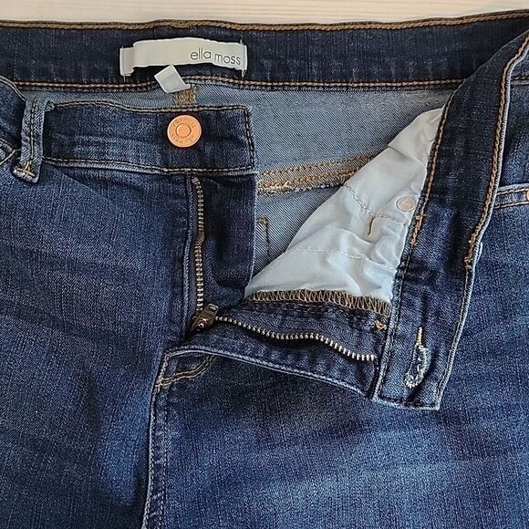 Ella Moss Blue Denim Straight Leg Jeans Womens Size 10 - Picture 8 of 13
